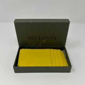 AllSaints Marlborough Yellow Wallet